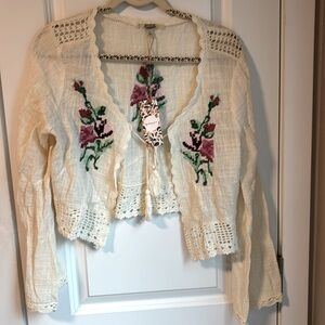 Gimmicks cream cardigan L